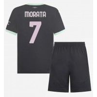 AC Milan Alvaro Morata #7 Tredje Dräkt Barn 2024-25 Kortärmad (+ Korta byxor)